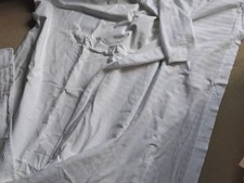 King Size Hotel Quality Duvet & Pair Of Pillowcase'sWhite With Stripe.Used,Dream