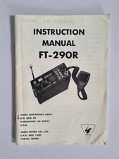 Yaesu FT-290R Original Instructions Manual