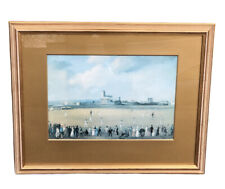 Victorian Cricket Scene Print, Framed & Glazed.