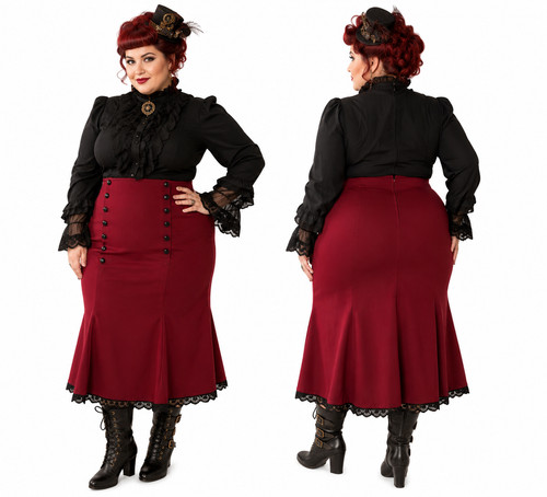Plus size 26 - 24, red