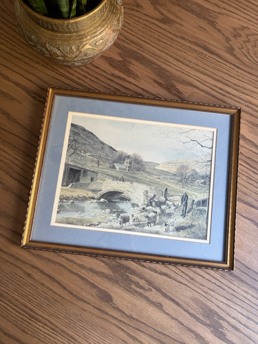 Vintage framed print english - print,