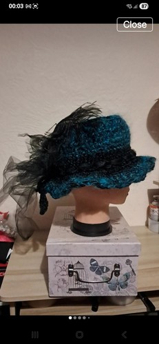 Women blue black wool - blue, &