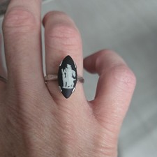 Wedgwood & Silver Ring in