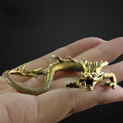 Brass mini chinese dragon - brass,
