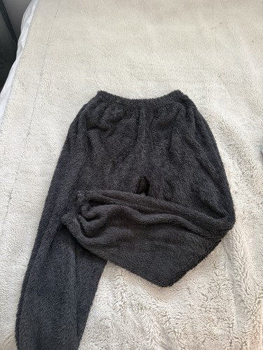 Grey fluffy fleece - , joggers