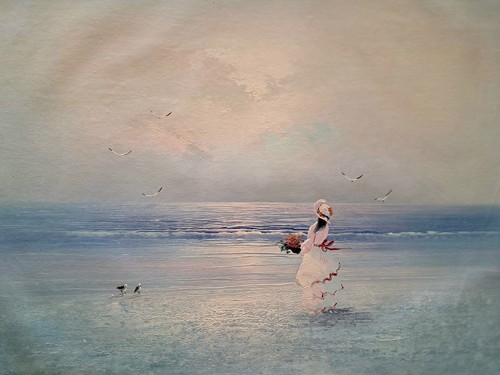 Vintage oil painting canvas - painting,