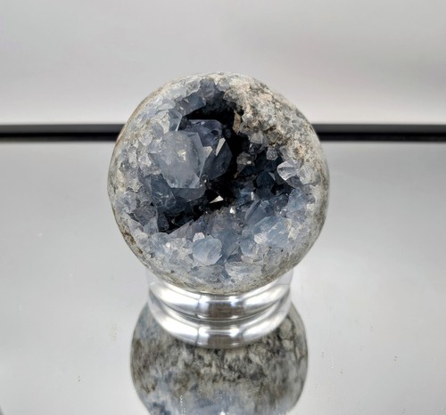 Celestite crystal sphere - celestite,
