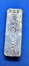 500g hand poured .999 Fine Silver Bar