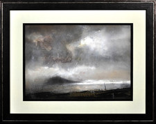 William Selwyn Bardsey Sound Framed Welsh Coastal Watercolour Painting