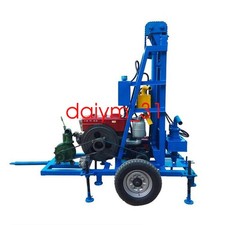 Commercial Industrial Portable Diesel Drilling Rig For Water Well 120m 22HP
