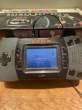 Atari Lynx Mk2 Handheld Console Boxed, PSU, Manual + 5 games! 100% working RARE