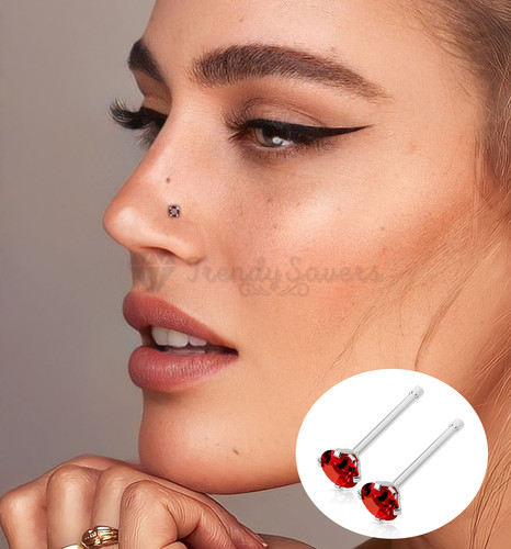 Small 925 silver crystal nose - 925,