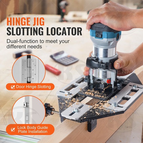 Wood door hinge jig lock - door,