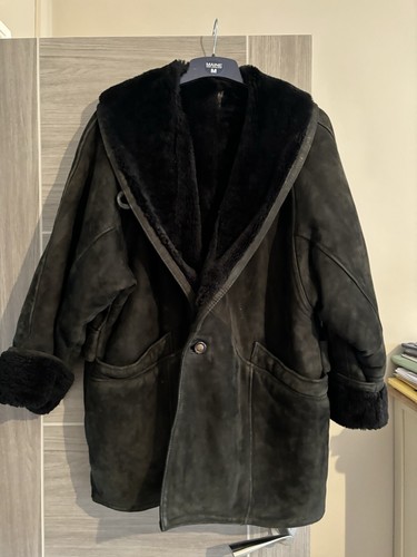 Lambskin black shearling fur