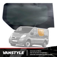 FITS VAUXHALL VIVARO 01>14 FIXED WINDOW GLASS TINTED PANE SLIDING DOOR LEFT SIDE