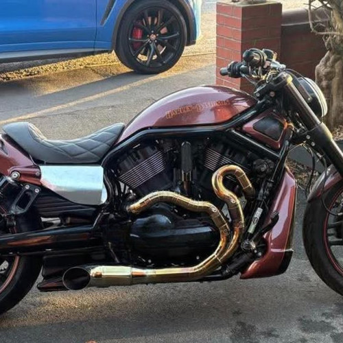 Amber into custom exhaust - amber,