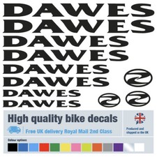 Dawes (Solid) bike decals with