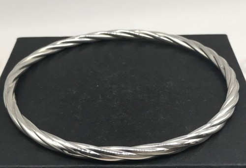 Twist bangle hallmarked