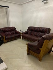 Italian Leather Burgundy 6