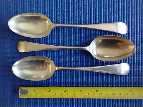 Set antique silver - of,