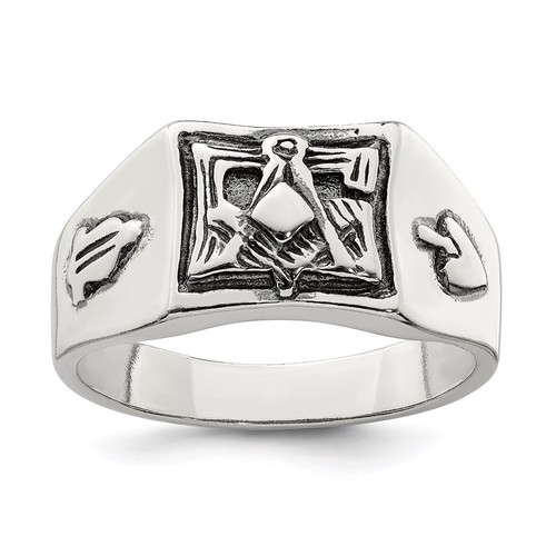 Sterling silver antiqued - silver,