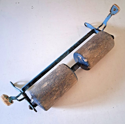 Vintage wooden lawnmower - wooden,