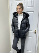 Zara Black Down Filled Hooded