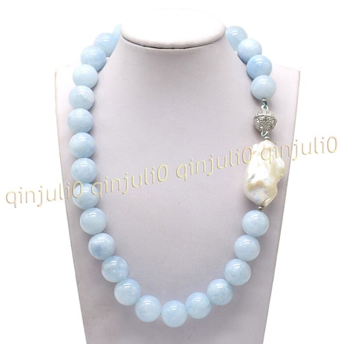 Natural blue aquamarine round - aquamarine,