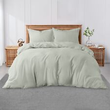 Percale Plain Dyed Duvet Cover Set Easy-Care Non Iron Quilt Bedding & Pillowcase