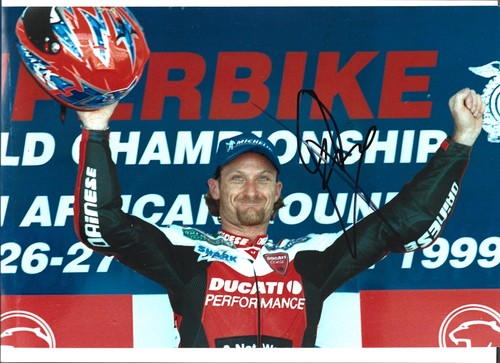 Carl fogarty signed photo ex - signed,