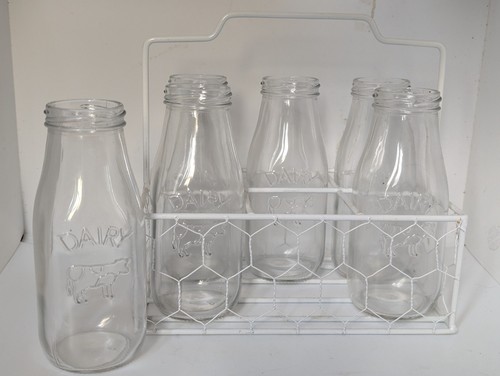 Decorative mini milk bottles - decorative,