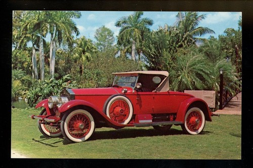 Car auto postcard - auto, automobile