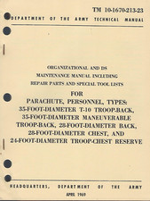 Historical book for Parachute, Personnel, 35 Ft, T-10 and 28 Ft Reserve