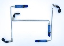 3x blue stainless steel nippy