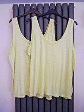  New ex chain store pale green The straight vest tops X2 size 20 longuewear 