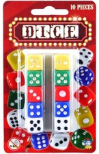 10 Dice Set - Ten Six Sided Replacement Home Casino Dice Playing Games Craps Die