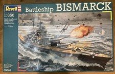 Revell Bismarck Battleship WW2 German War Ship 1:350 Model Kit 05040