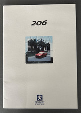 Peugeot 206 Sales Brochure 2000 - GTi XS D Turbo Roland Garros GLX LX Style