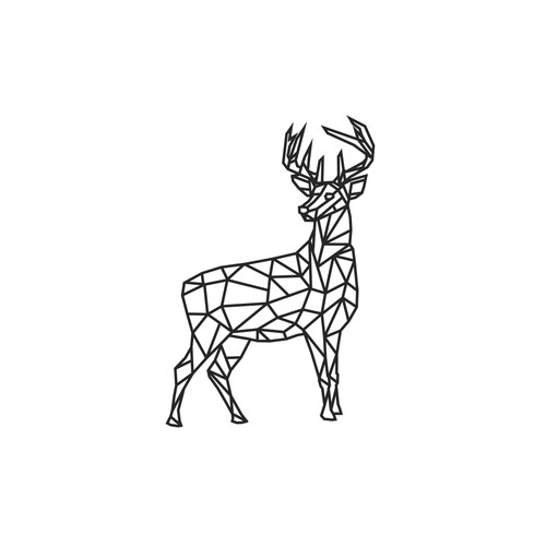 Geometric animal head - animal, body