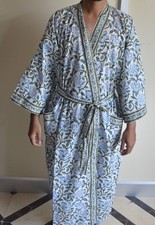 Hand block floral - floral, long
