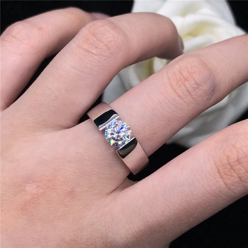 0ct round cut - 1.0ct, lab‑created