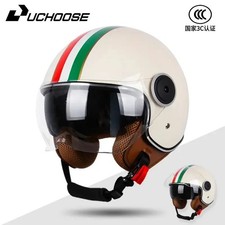 ZORAX ZOR-609 Open Face Motorcycle Helmet Motorbike Helmet Crash Black/White