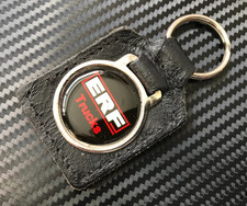 VINTAGE ERF TRUCKS REAL LEATHER KEYRING KEY FOB LORRY E.R.F TRANSPORT