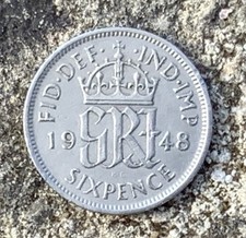 1948 Great Britain Sixpence
