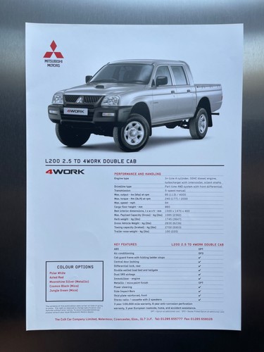 Mitsubishi l200 td 2wd - l200,