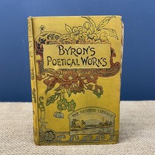ANTIQUE LORD BYRON'S POETICAL WORKS - HARDBACK BOOK