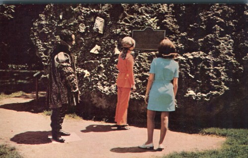 Tourists admiring tufa - tourists, rock