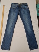Mens Denim Jeans Zico Size 32 Button Fly Blue 28303