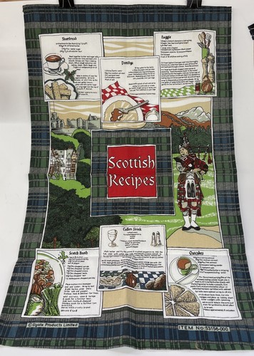 Vtg linen tea towel - vtg,