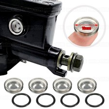 4pcs/set 18mm Motorcycle Brake Master Cylinder Reservoir Sight Glass Lens Gasket